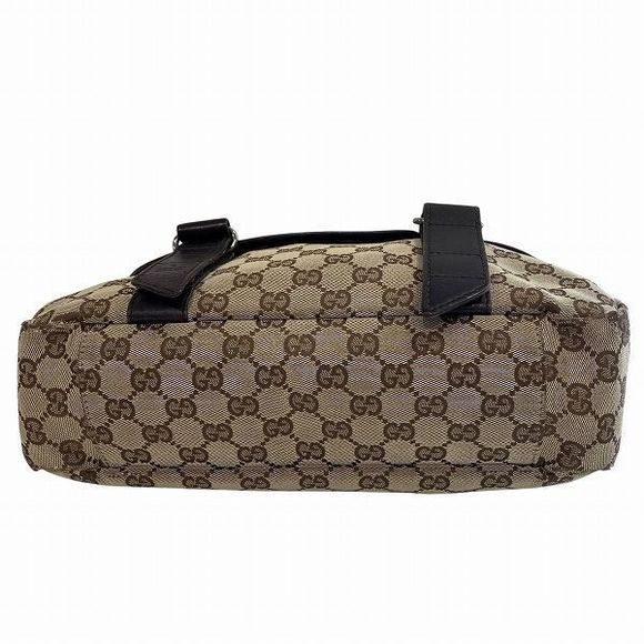 Gucci GG 145859 Brown Canvas And Leather Bag Shoulder Bag Women - Picture 3 of 9